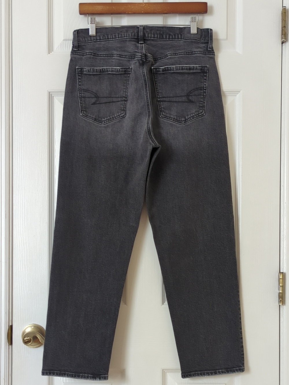 American Eagle Classic Retro 90s Boyfriend Relaxed High Waisted Jeans Black 8 - Picture 4 of 15